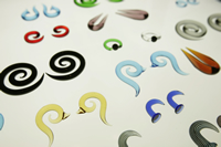 ガラスのボディピアス